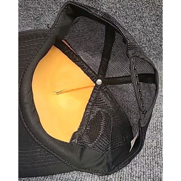 Vtg Preston The 151 Line Patch Hat Logo Mesh USA Snap Back Trucker Baseball Cap - Picture 5 of 6